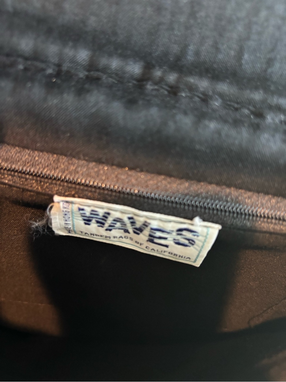 VTG 80s/90s Waves Black Woven Straw Crossbody Bag / Clutch - Picture 2 of 8